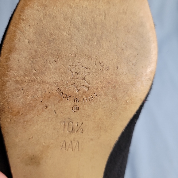 Amalfi women's black suede leather loafers - Picture 5 of 16